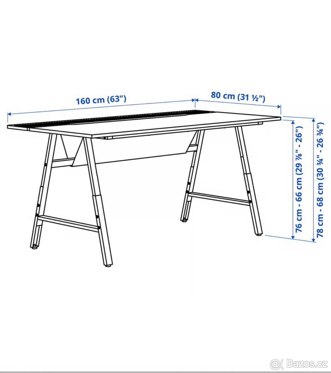 Ikea Herní nebo psací stůl UTESPELARE 80507627 - 2