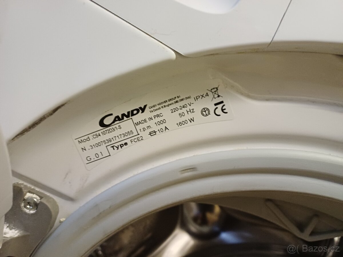 Pračka Candy na 7kg, model CS4 1072D3/1-S - 2
