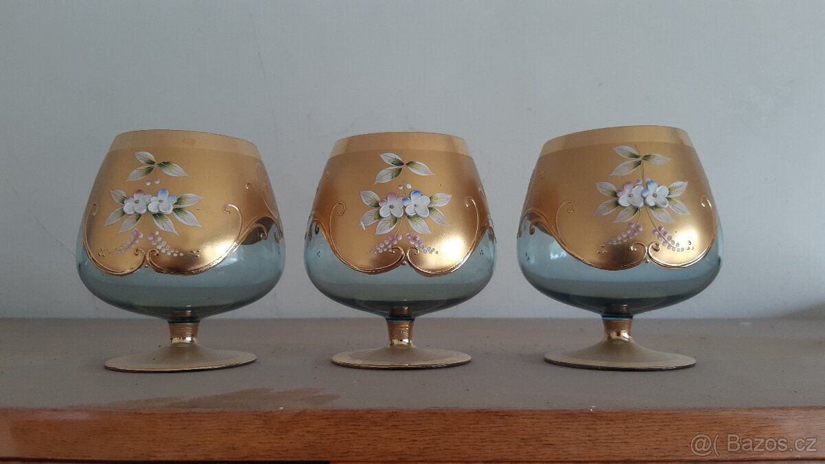 Novoborské sklo - skleničky, ... 02 - 2