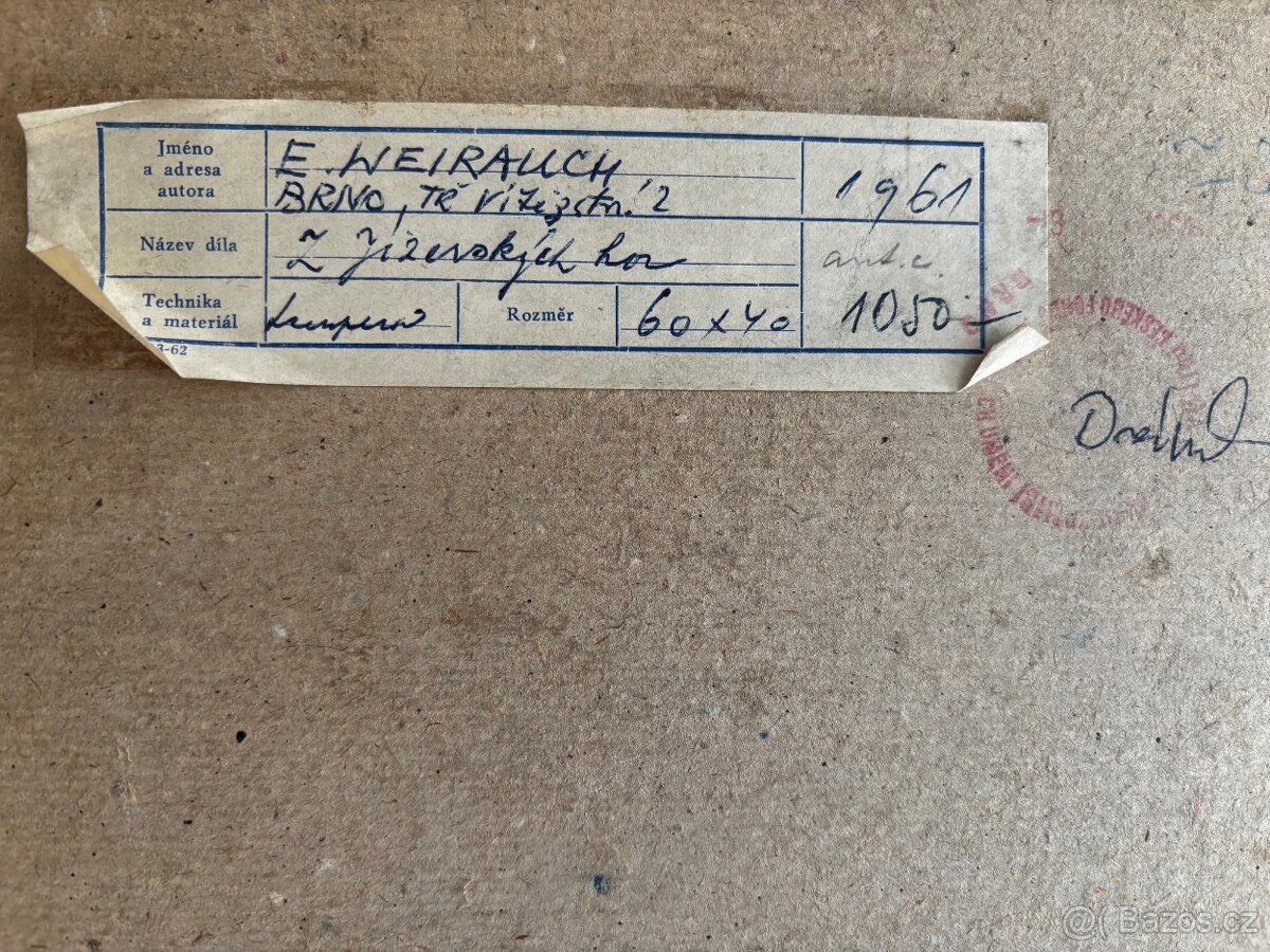 Obraz E. Weirauch, Jizerské hory 57x76 - 2