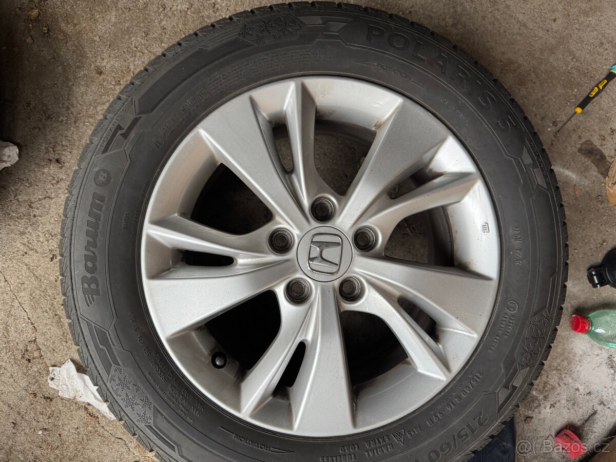 Honda HRV 17" alu kola + zimní pneu - 2