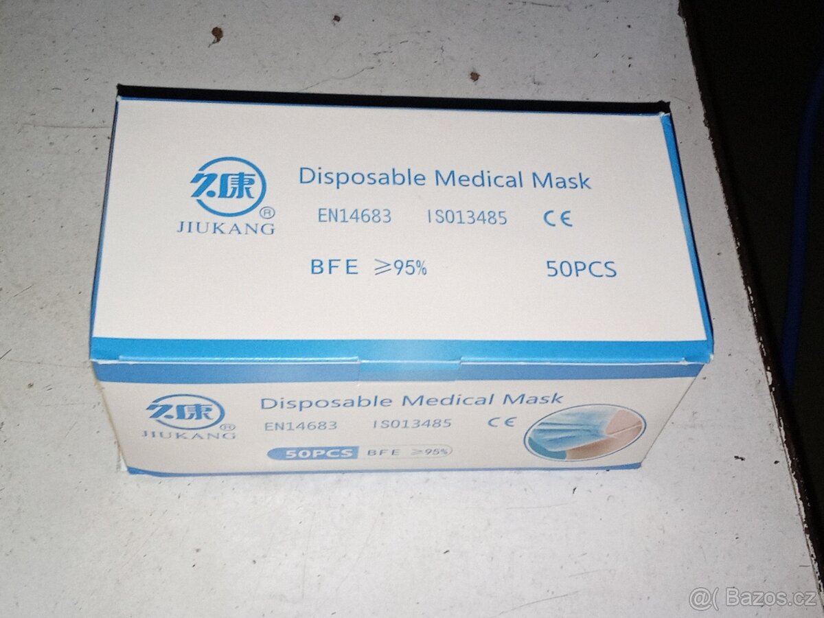 Nabízím třivrstvé modré roušky - 2