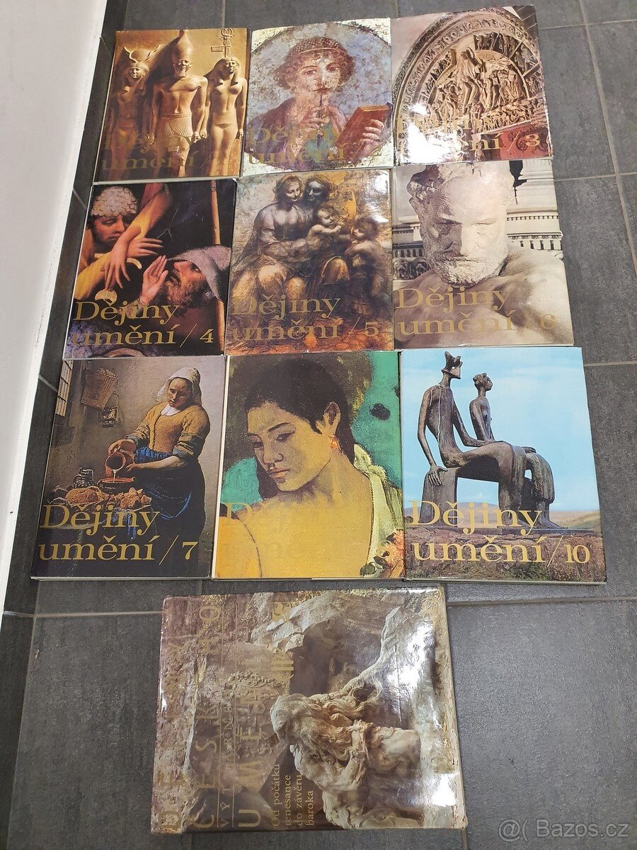 knihy Dějiny umění, sada, José Pijoán, 11ks - 2