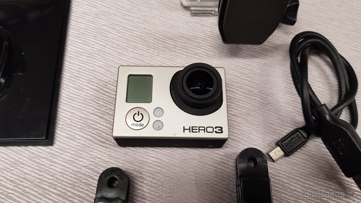 Outdoor kamera GoPro Hero 3, vodotěsné pouzdro a další přísl - 2