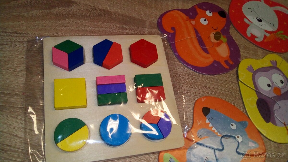 Dřevěná vkládačka,first puzzle - 2