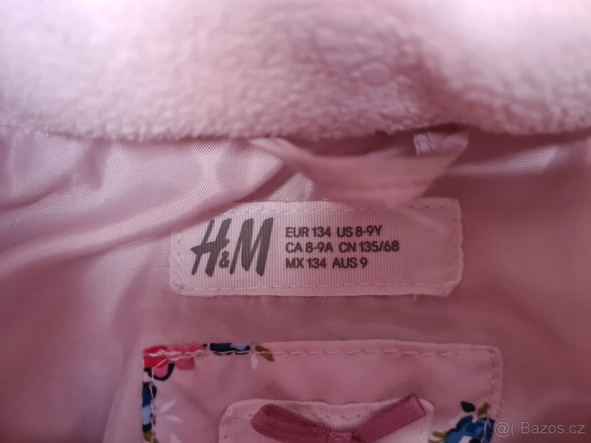 Zimní kabát bunda HM vel.134 - 2
