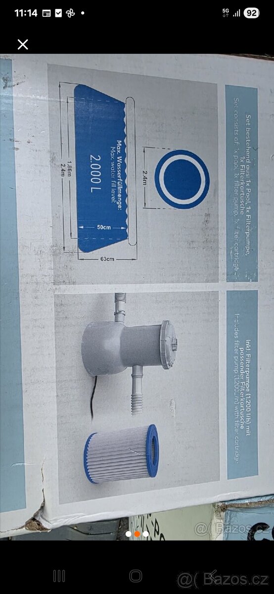 Nový bazén s filtrem - 2