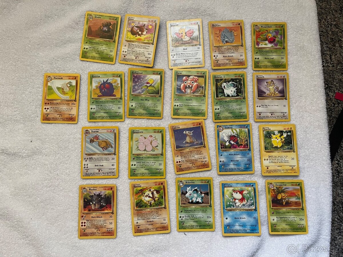 POKEMON JUNGLE KARTIČKY 1999 - 2