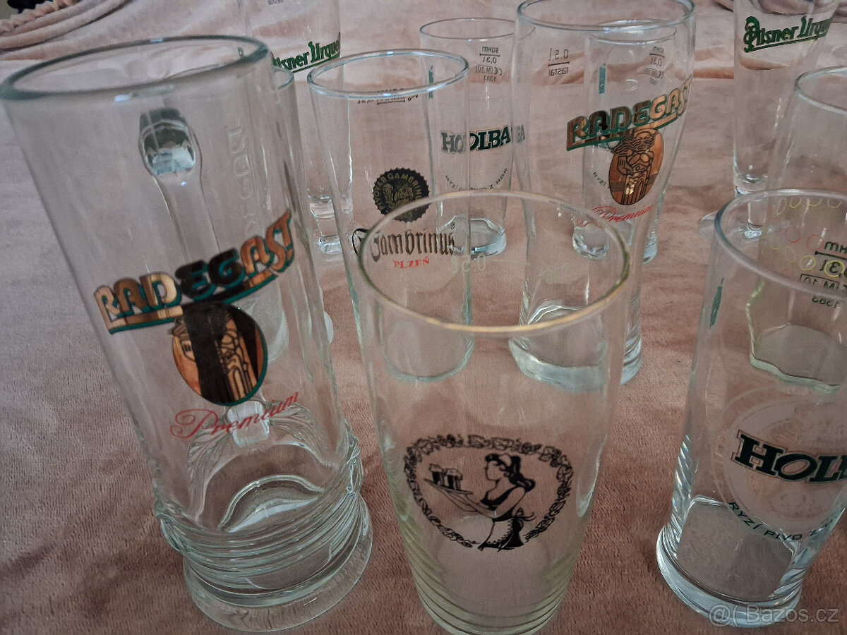 Pivní sklenice. - 2