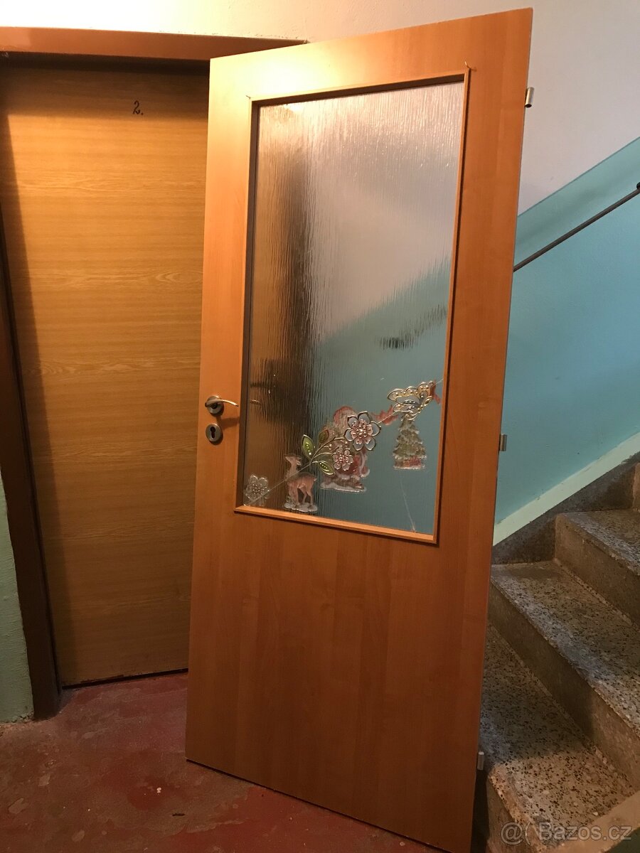 Interierové prosklené dveře 80 cm - 2