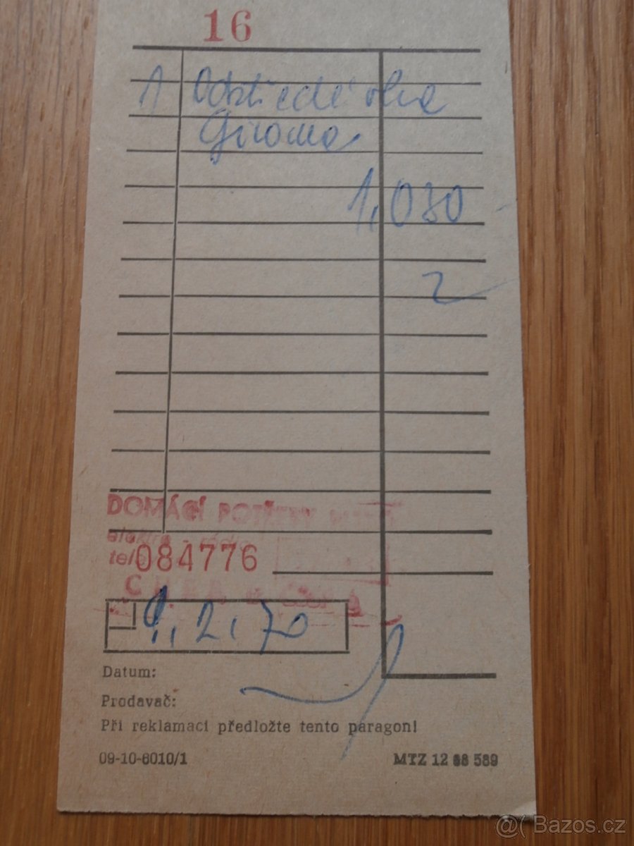 Návod, účet a záruční list na odstředivka GIROMA C 150. 1970 - 2