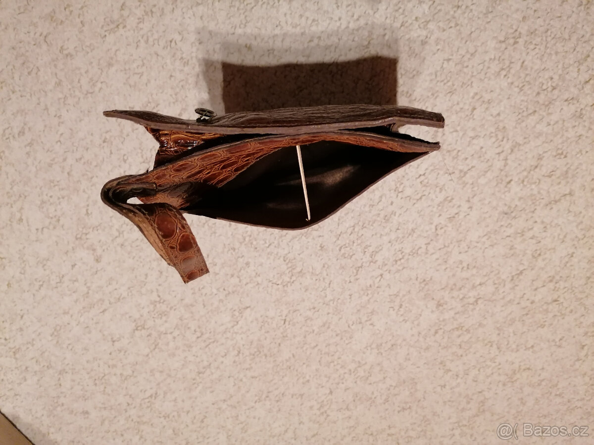 Pánská retro kabelka s peněženkami a klíčenkou. - 2