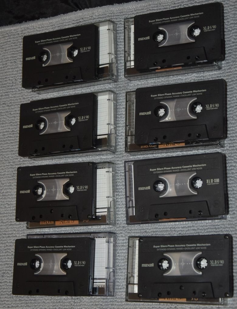 MAXELL XL II - S 90min, typ II CrO2, celkem 8ks - 2