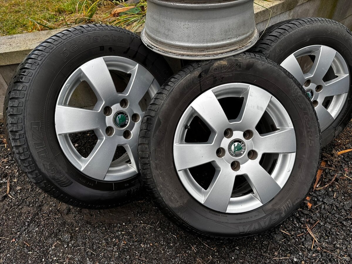 Originální alu kola Škoda 15" – 6Jx15 H2 ET47, 4 ks - 2