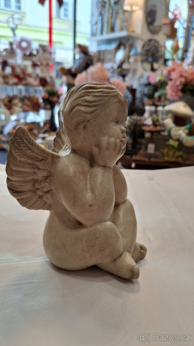 Andělíček - dekorace, výška 16cm - 2