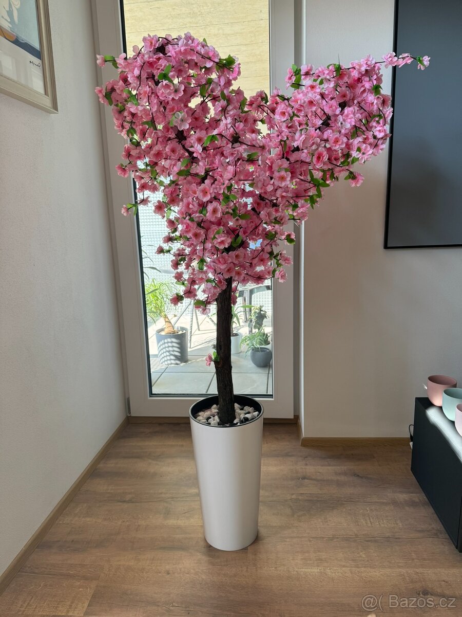 Umělý kvetoucí strom- sakura 160 cm - 2