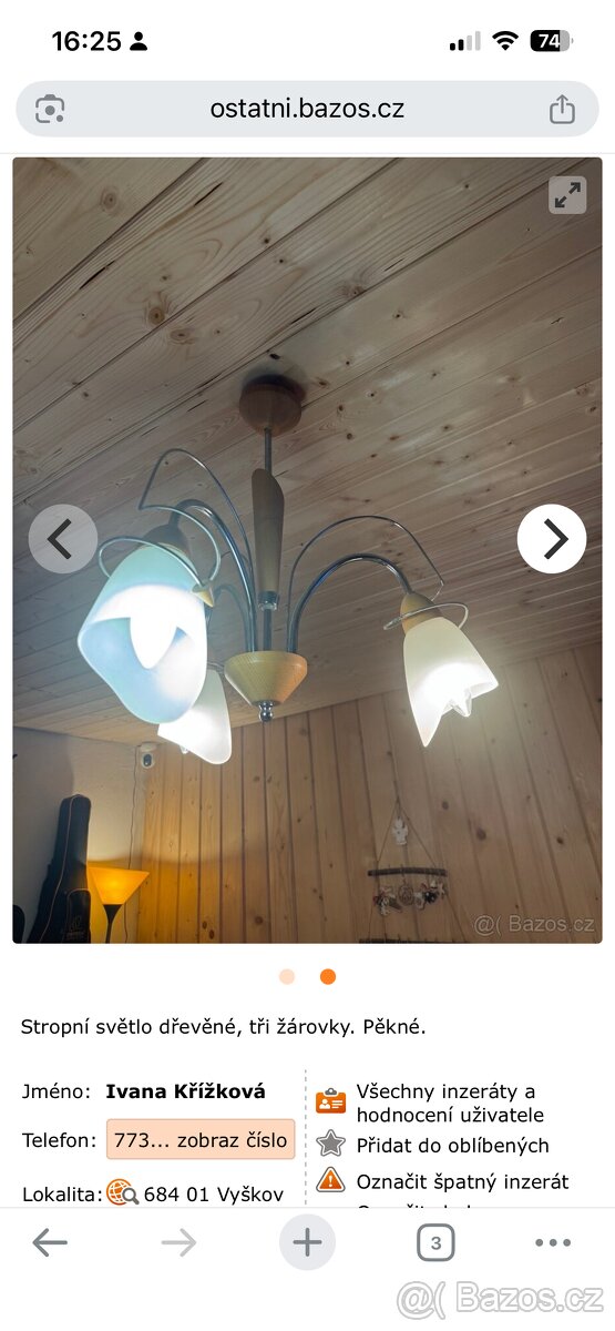 Stropní svítidlo, lustr. - 2