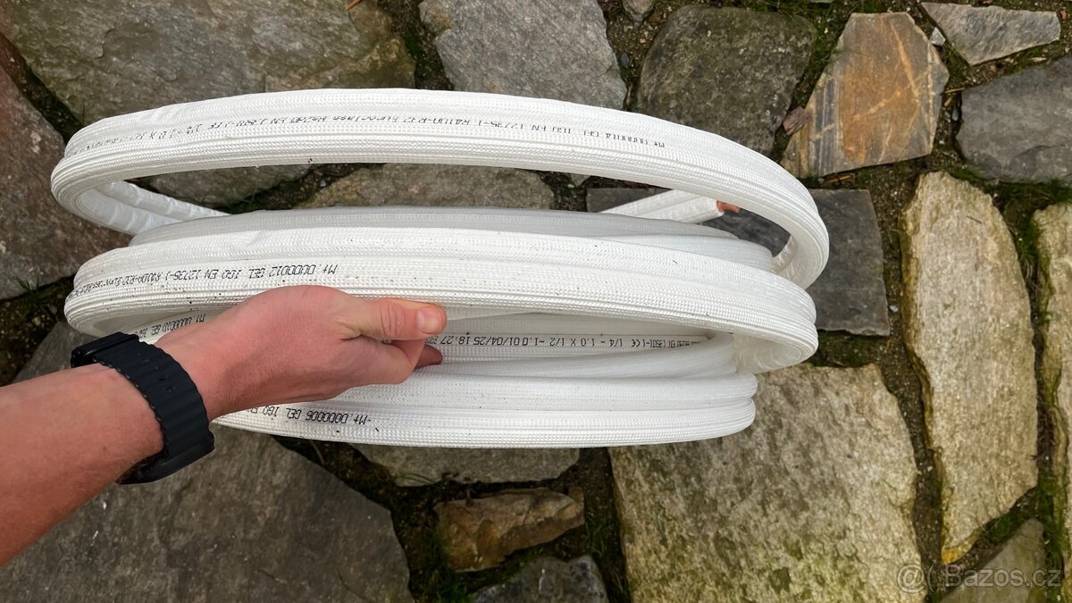 Měděnné trubky pro klimatizaci, set, cca 18m - 2