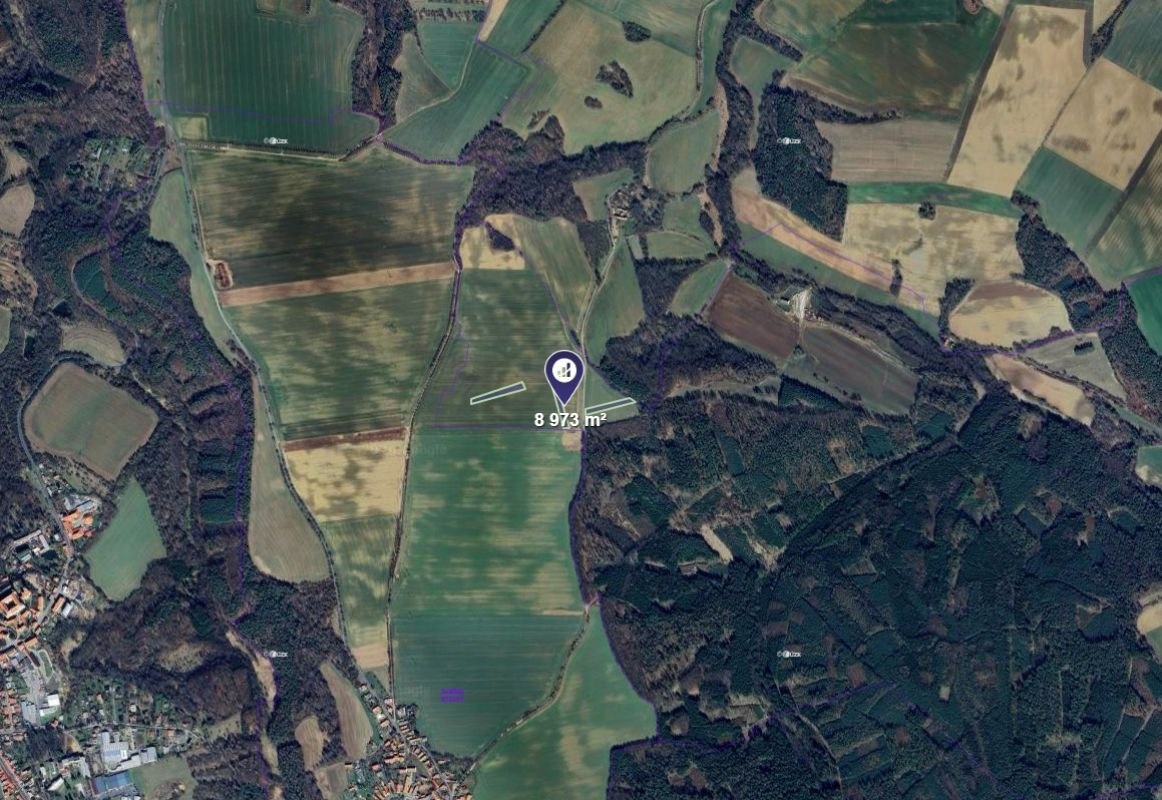 Prodej podílu 1/6 pole 1 495 m², Vitice - 2
