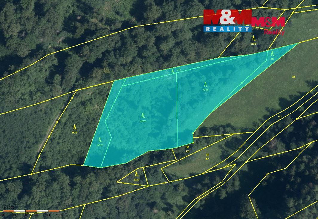 Prodej lesa, 8828 m², Olšany - 2