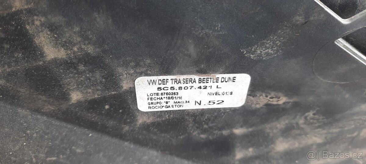 Zadni naraznik vw beetle 5c rline r-line - 2
