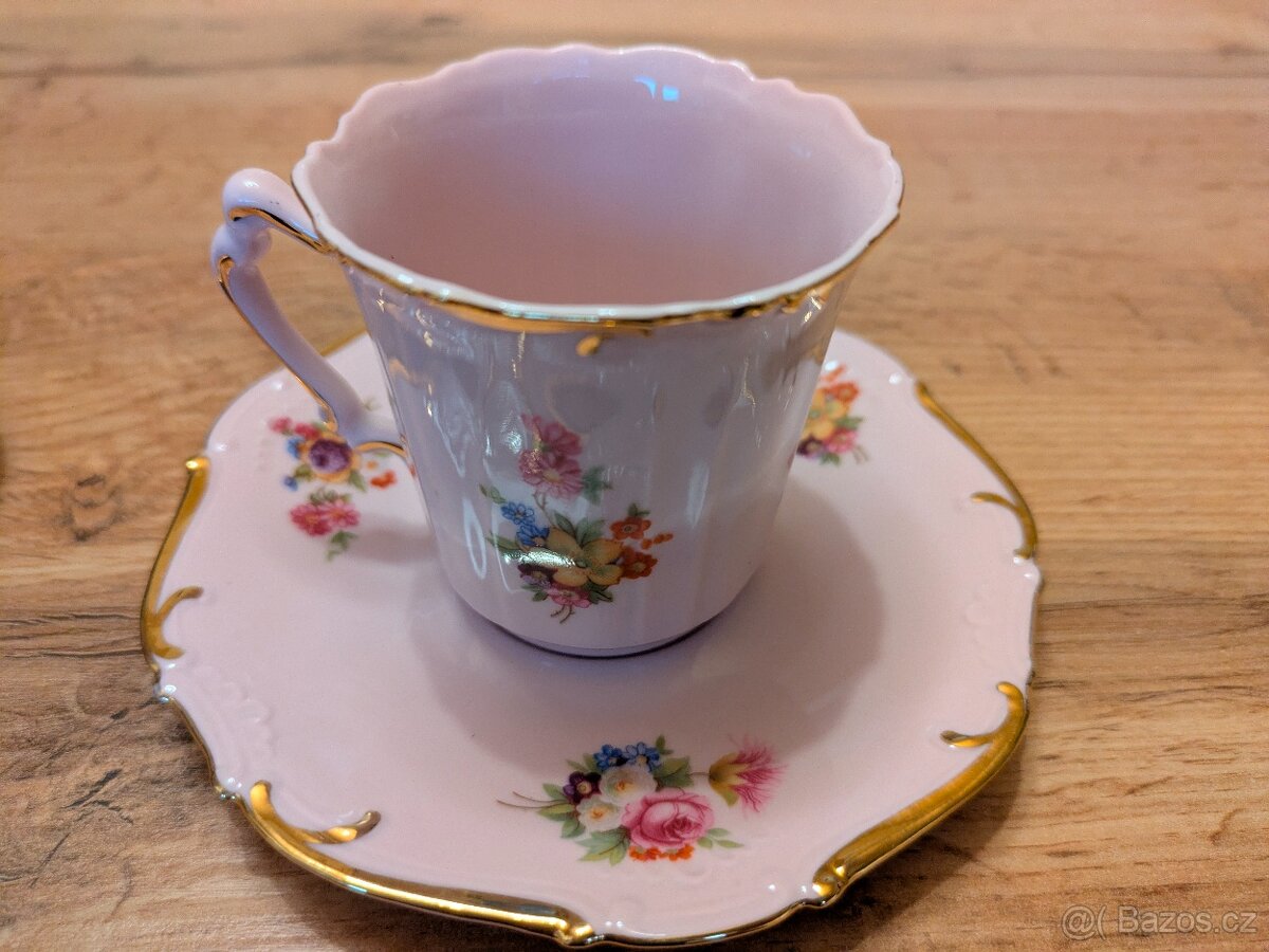 Porcelánové šálky AMIS RGK se 14 karátovým zlatem - 2