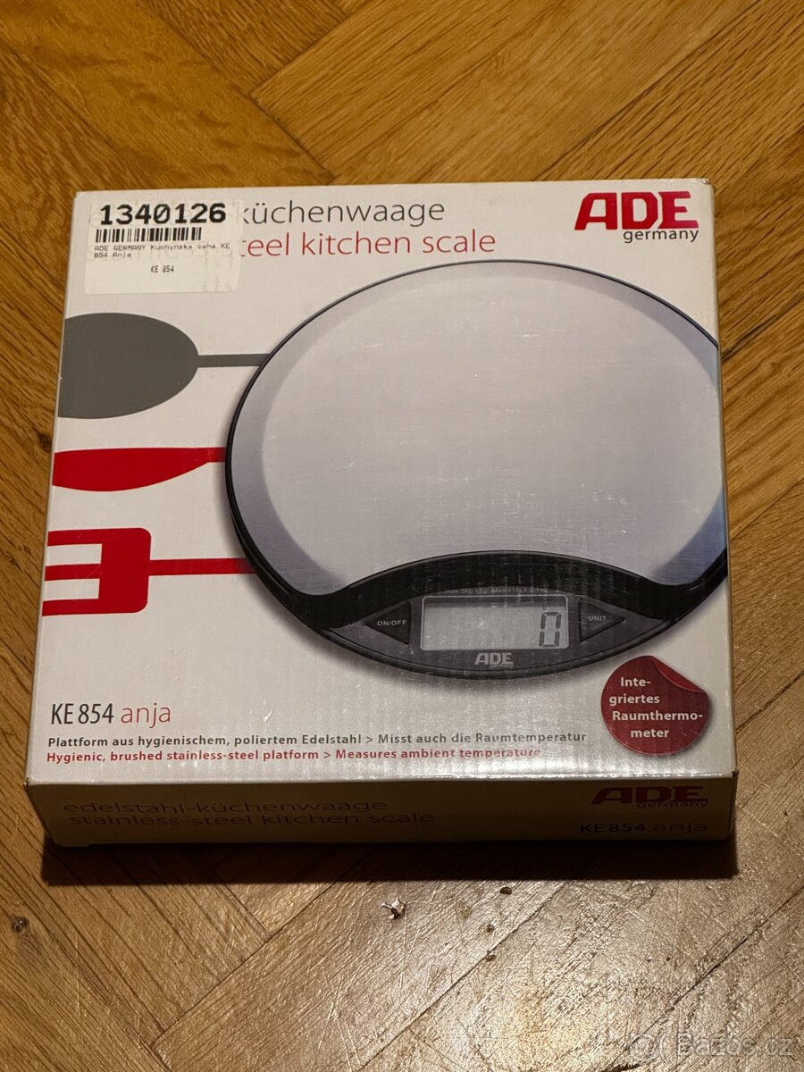 Nerezová kuchyňská váha s teploměrem - 2