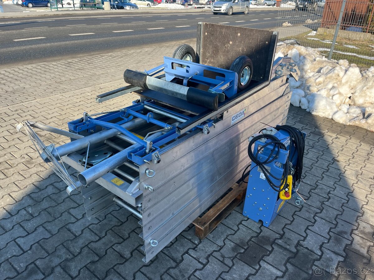 Šikmý výtah žebříkový, střešní výtah Geda Lift 250, 16m - 2