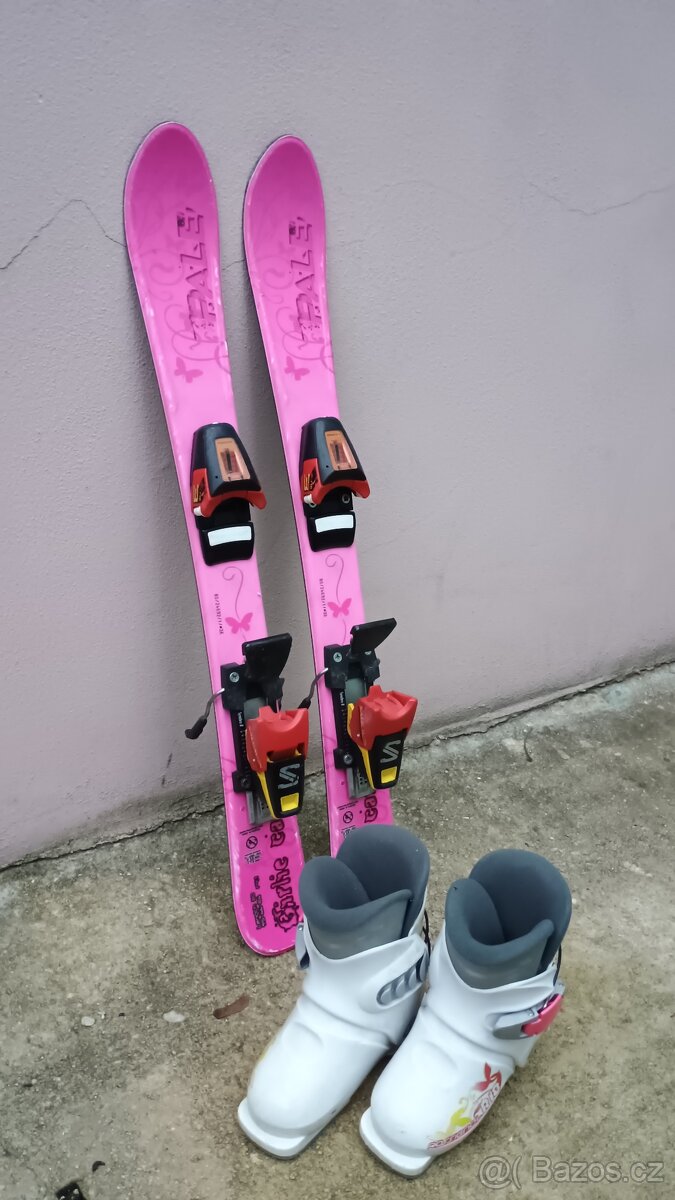 Lyže dětské 80 cm + boty 17,5 cm - 2