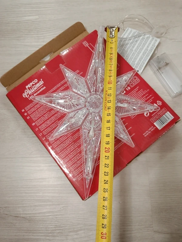 Vánoční hvězda na zavěšení - nová s visačkou - 2