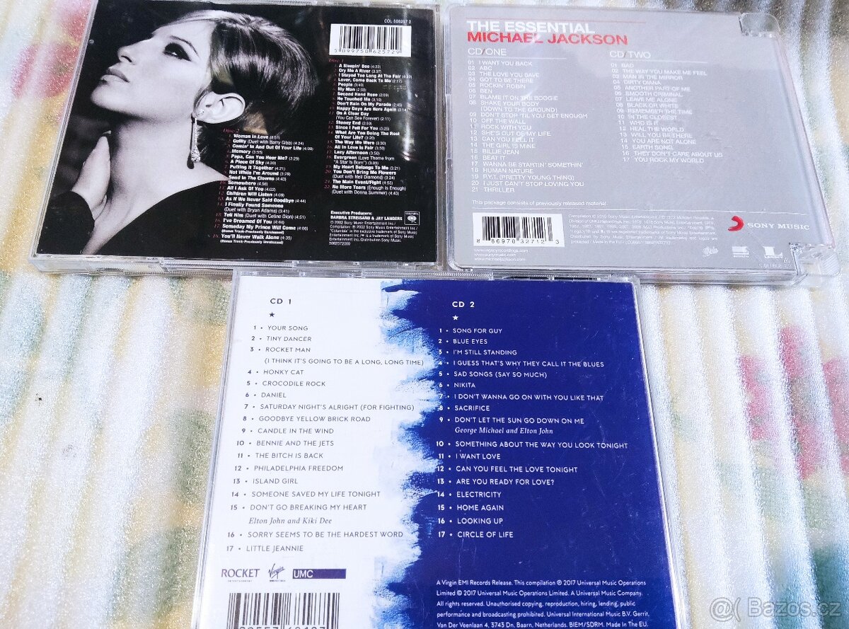 Cd - 2 cd Streisand , Jackson , Elton John - 2