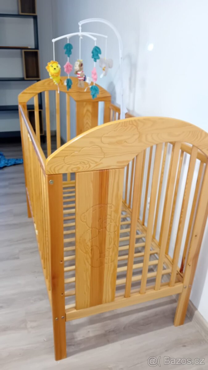 Dětská Dřevěná postýlka - 2