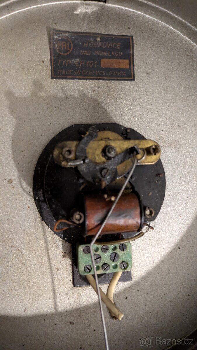 starožitné elektrické hodiny PAL chromované - 2