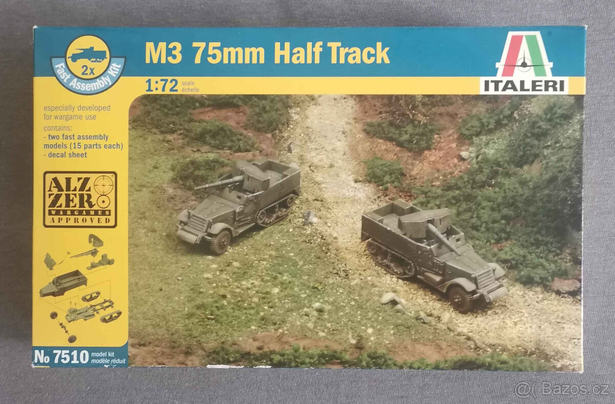 M3 75mm polopás | Italeri | 7510 | 1:72 - 2