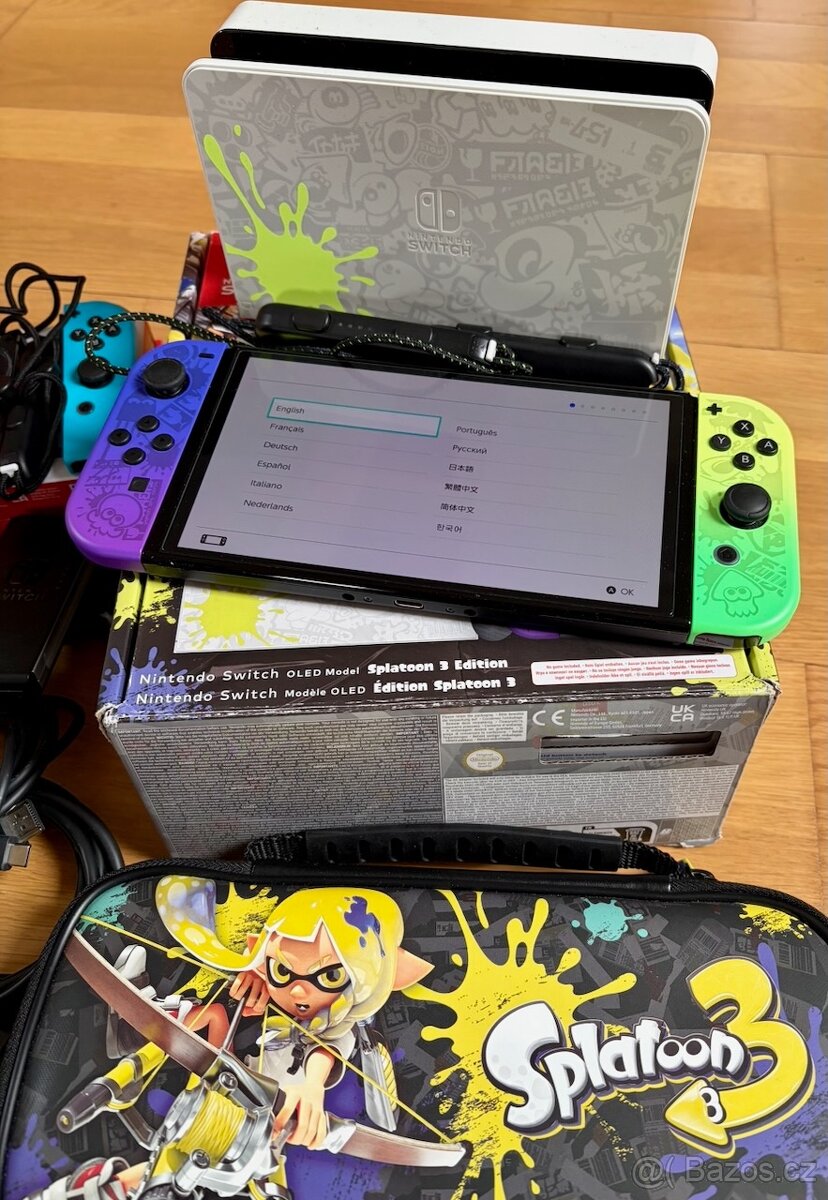 Nintendo Switch Oled Splatoon a příslušenství - 2