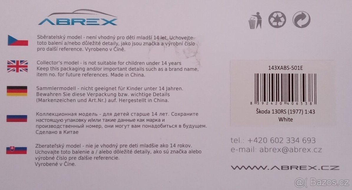 ABREX 1:43 ŠKODA 130 RS - 2