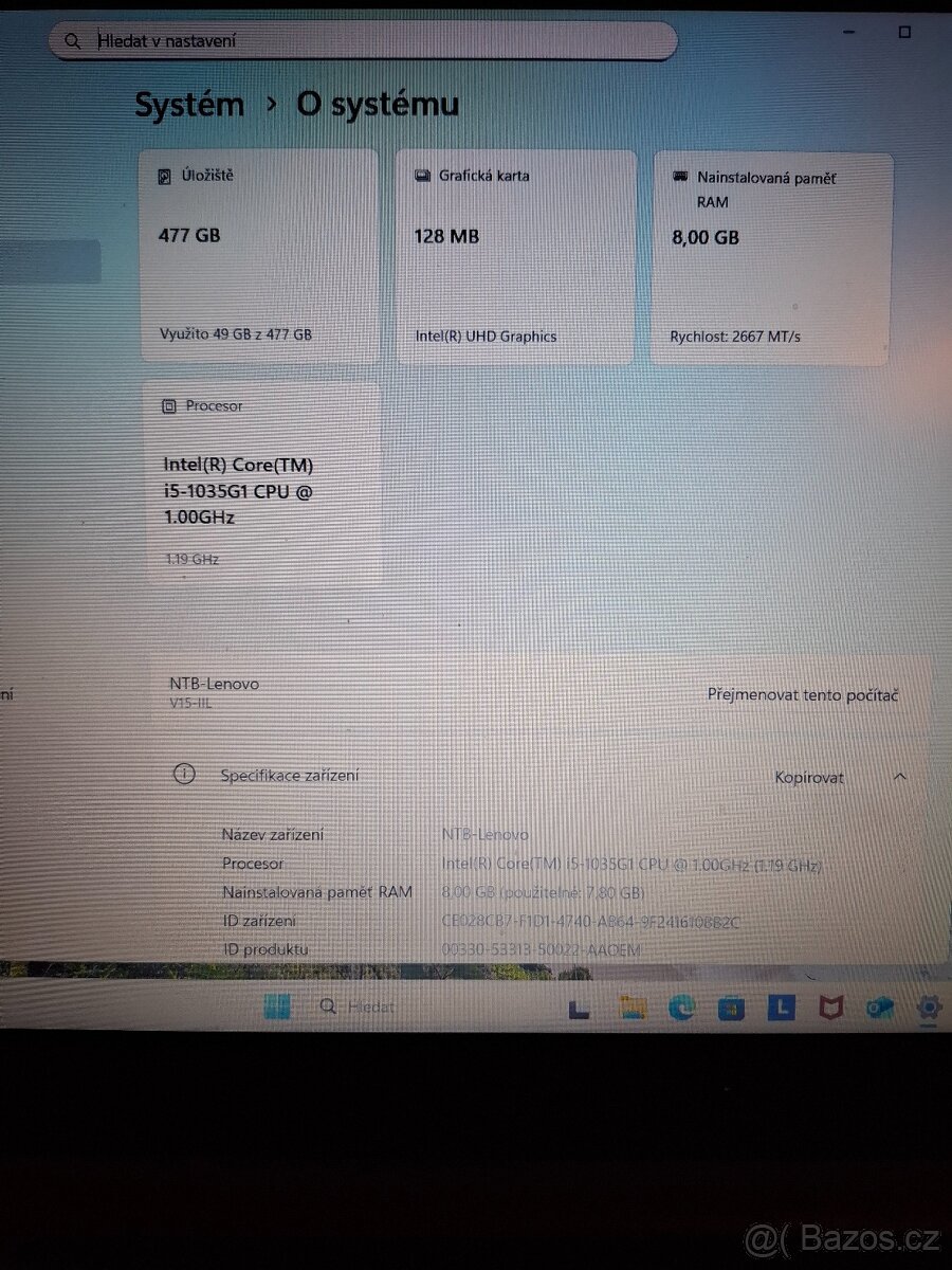 Notebook Lenovo - V15-IIL Laptop - i5 - 2