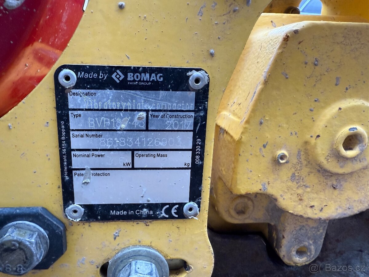 Bomag BVP18-45 hutníci deska 91KG - 2
