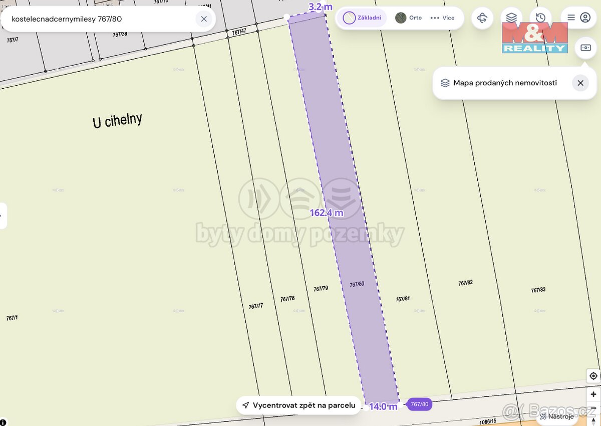 Prodej pozemku, 2432 m², Kostelec nad Černými lesy - 2