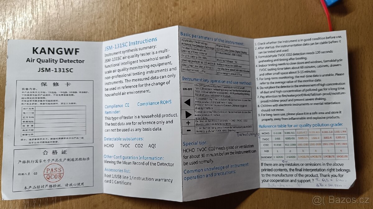 Měřák kvality ovzduší - 2