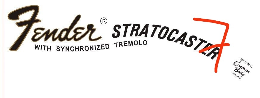 Fender a squier dekály a ine minimalne 2 kusy - 2