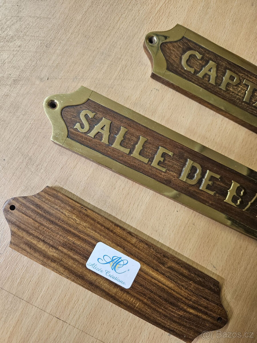 Krásné dřevěné cedulky - 2