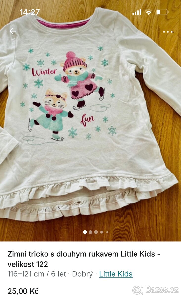 Hezke obleceni holka - velikost 122/128 - 2