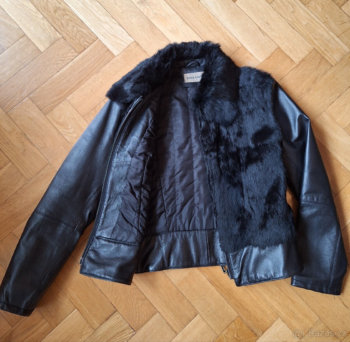 Kožená bunda s pravou kožešinou - 2