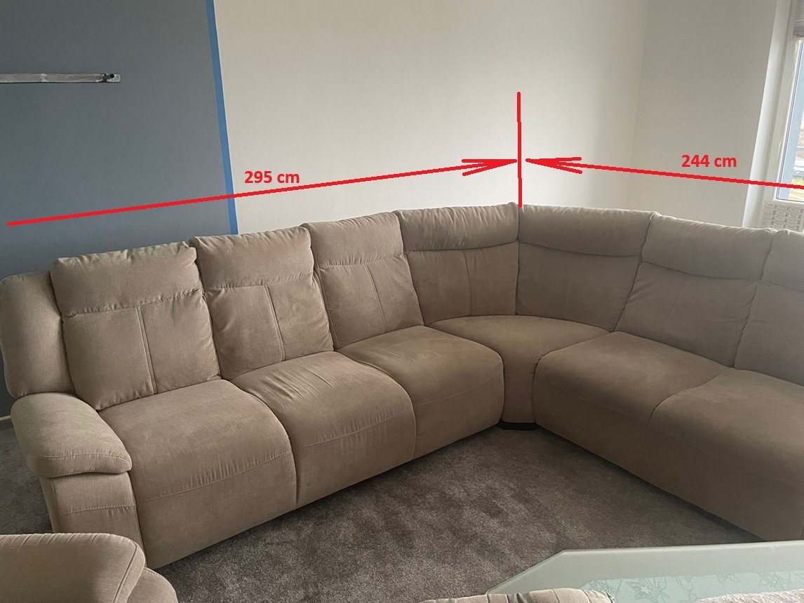 Prodám rohovou sedačku + křeslo - 2