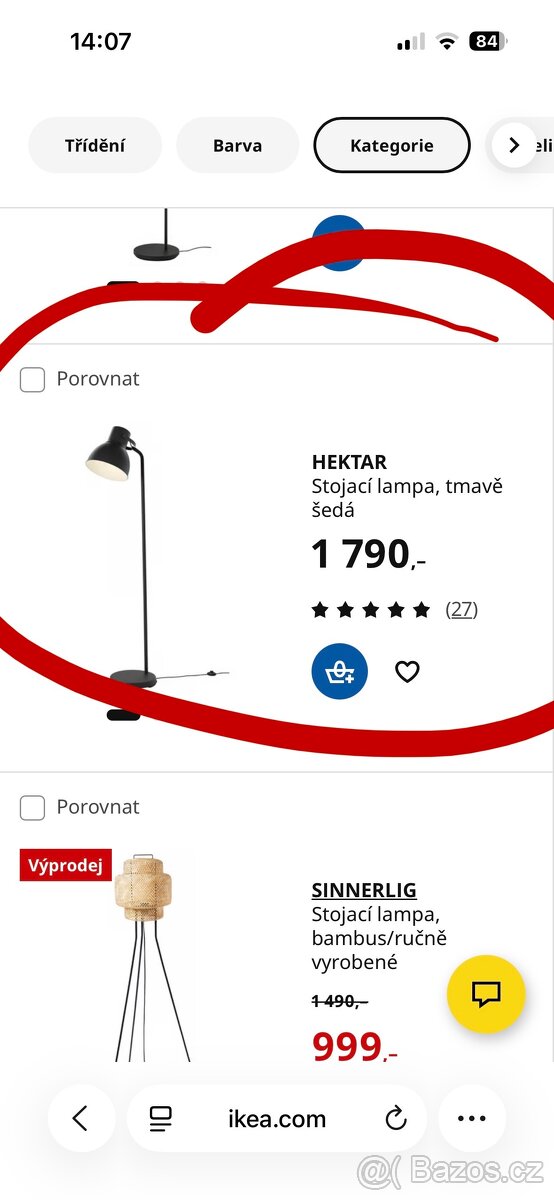 Stojací lampa IKEA (HEKTAR) - 2