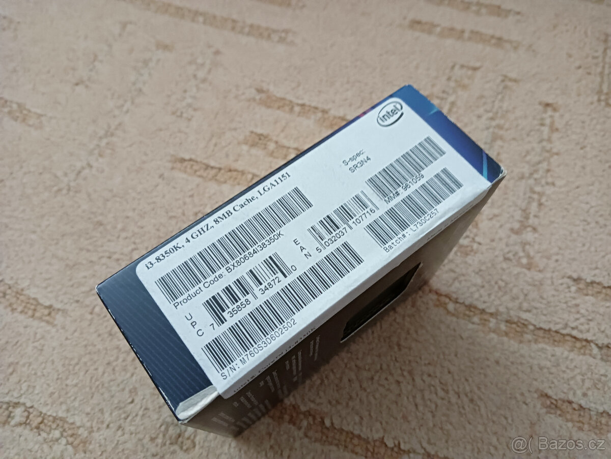 CPU Intel Core i3-8350K, sock. 1151 - 2