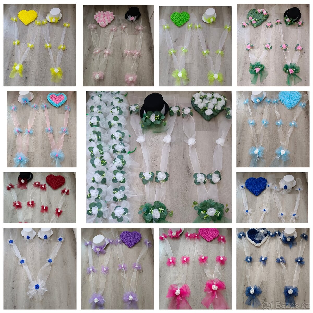 Svatební dekorace na auta - 2