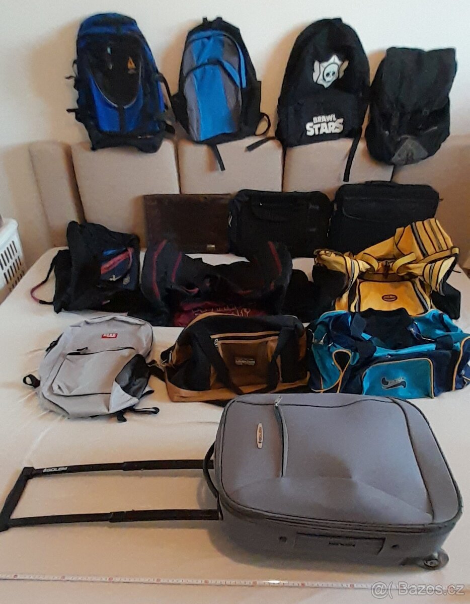 (29) TAŠKY, BATOHY, NÁKUPNÍ TAŠKY A KUFRY NA KOLEČKÁCH vis f - 2