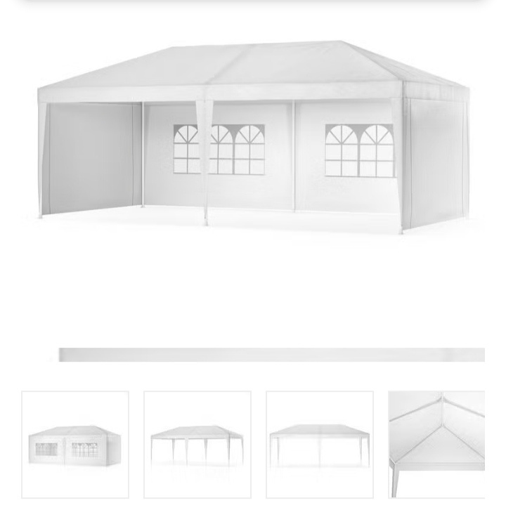 Nový bílý altán 3 x 6 metrů - 2
